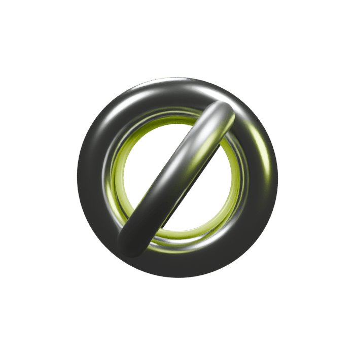 Three-dimensional rings artwork for Midnight Protocol